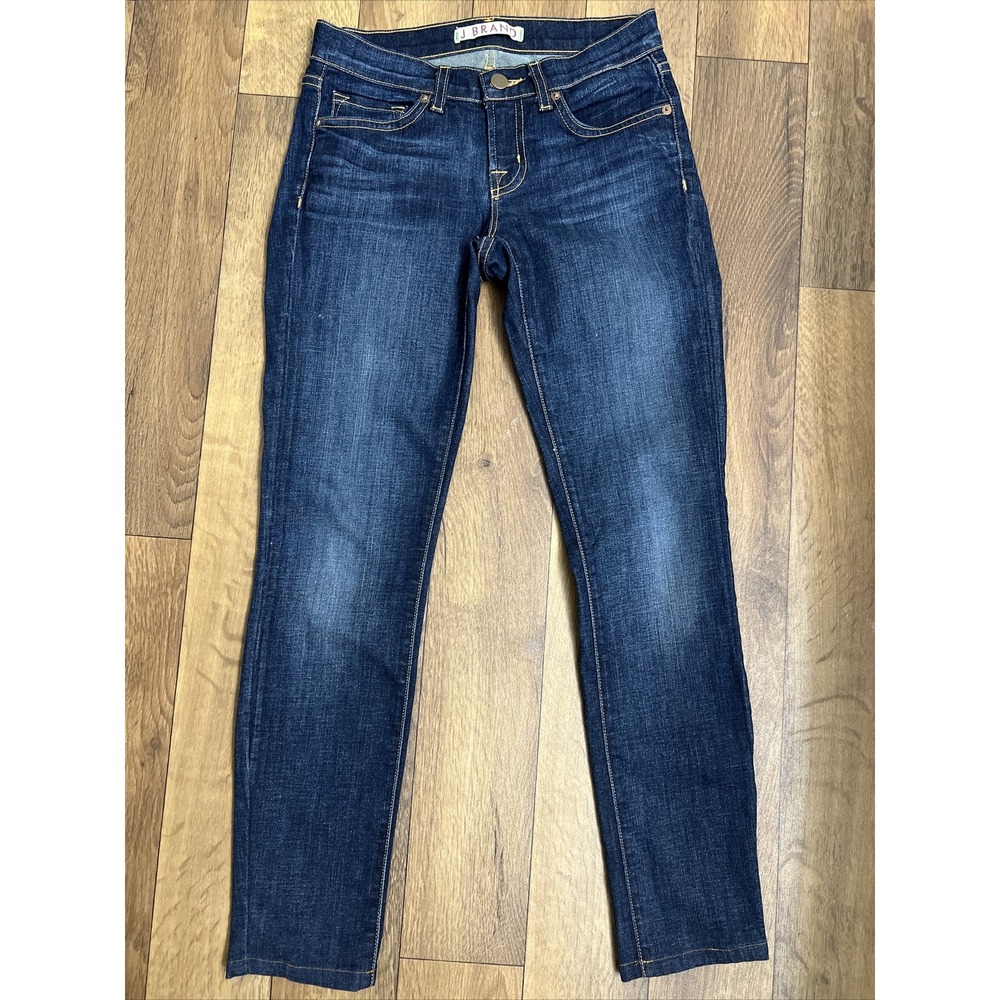 J Brand Women's‎ Size 25 Pencil Leg Skinny Dark Denim Blue Jeans Made In USA